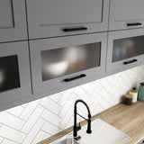 J COLLECTION 30 in. W X 40 in. H X 14 in. D Bristol Painted Slate Gray Shaker Assembled Wall Blindcorner Kitchen Cabinet