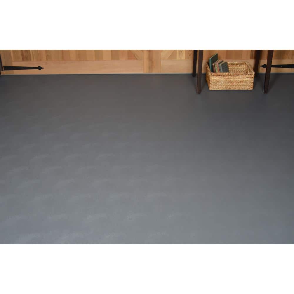 G-Floor Levant 7.5 ft. x 17 ft. Slate Grey Vinyl Universal Flooring