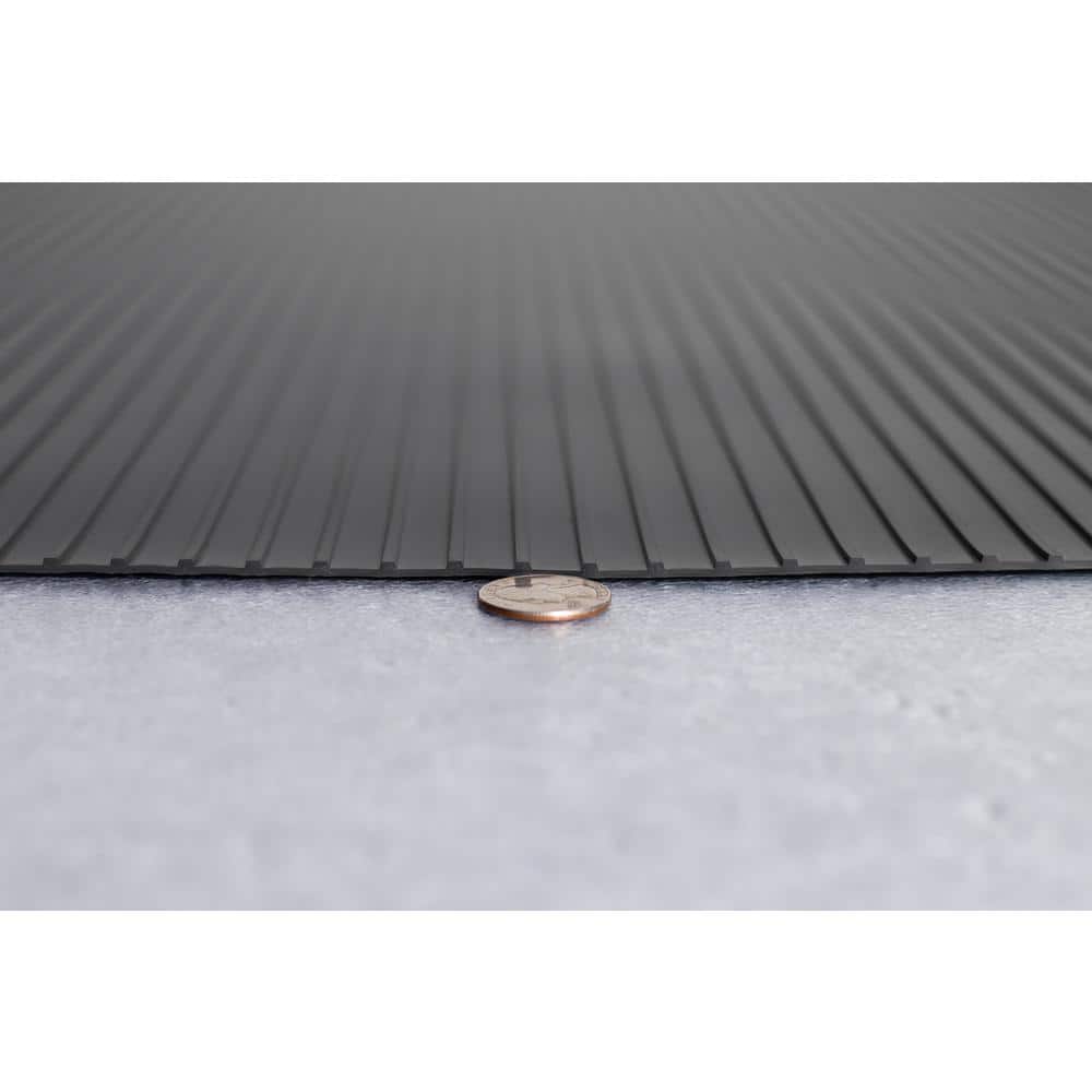 G-Floor Rib 8.5 ft. x 22 ft. Slate Grey Vinyl Garage Flooring Cover and Protector