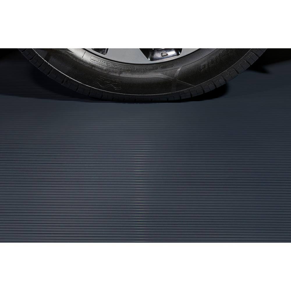 G-Floor Rib 8.5 ft. x 24 ft. Slate Grey Vinyl Garage Flooring Cover and Protector