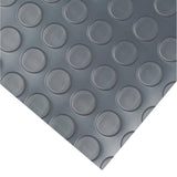 G-Floor Coin 7.5 ft. x 17 ft. Slate Grey Commercial Grade Vinyl Garage Flooring Cover and Protector
