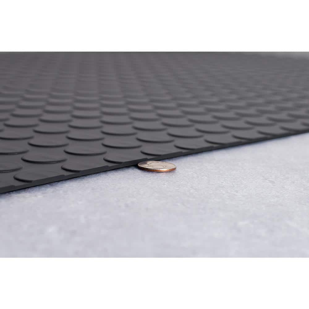 G-Floor Coin 7.5 ft. x 17 ft. Slate Grey Commercial Grade Vinyl Garage Flooring Cover and Protector