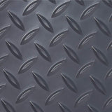 G-Floor Diamond Tread 10 ft. x 24 ft. Slate Grey Commercial Grade Vinyl Garage Flooring Cover and Protector