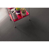 G-Floor Diamond Tread 5 ft. x 10 ft. Slate Grey Commercial Grade Vinyl Garage Flooring Cover and Protector