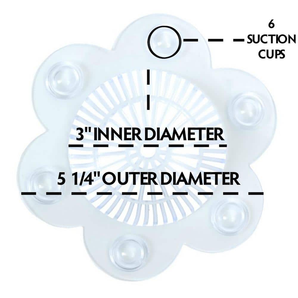 SlipX Solutions Stop-A-Clog Drain Protector (Set of 2)