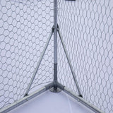 GOGEXX 9.2 ft. W x 6.2 ft.L x 6.5 ft.H Large Metal Chicken Coop Steel Wire Net Cage Poultry Cage for Outdoors