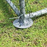 GOGEXX 9.2 ft. W x 6.2 ft.L x 6.5 ft.H Large Metal Chicken Coop Steel Wire Net Cage Poultry Cage for Outdoors