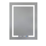 24 in. W x 32 in. H Rectangular Sliver Aluminum Medicine Cabinet with Mirror