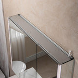 WOODBRIDGE 36 in. W x 30 in. H Surface-Mount Bathroom Medicine Cabinet with Mirror