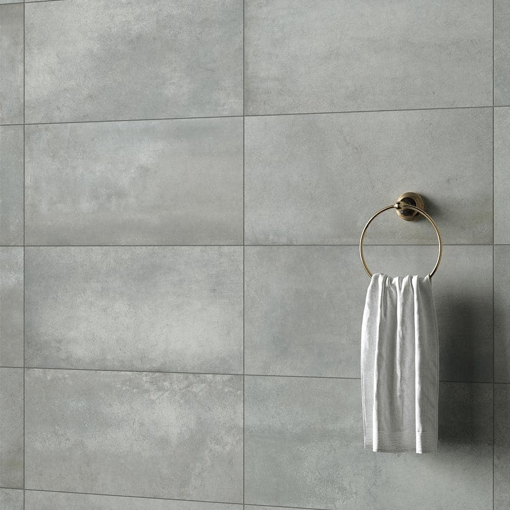 Ivy Hill Tile Forge Smoke 24 in. x 12 in. Matte Porcelain Floor and Wall Tile (7 Pieces, 13.56 sq. ft./Case)