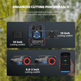smonet 8 in. Robot Lawn Mower - Automatic Lawnmower Battery Powered APP Control, Smart Path Planning, Up to 1/4 Acre