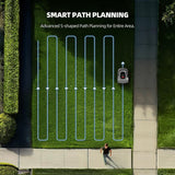 smonet 8 in. Robot Lawn Mower - Automatic Lawnmower Battery Powered APP Control, Smart Path Planning, Up to 1/4 Acre