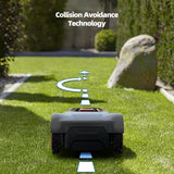 smonet 8 in. Robot Lawn Mower - Automatic Lawnmower Battery Powered APP Control, Smart Path Planning, Up to 1/4 Acre