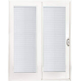 60 in. x 80 in. Woodgrain Interior and Smooth White Right-Hand Composite PG50 Sliding Patio Door