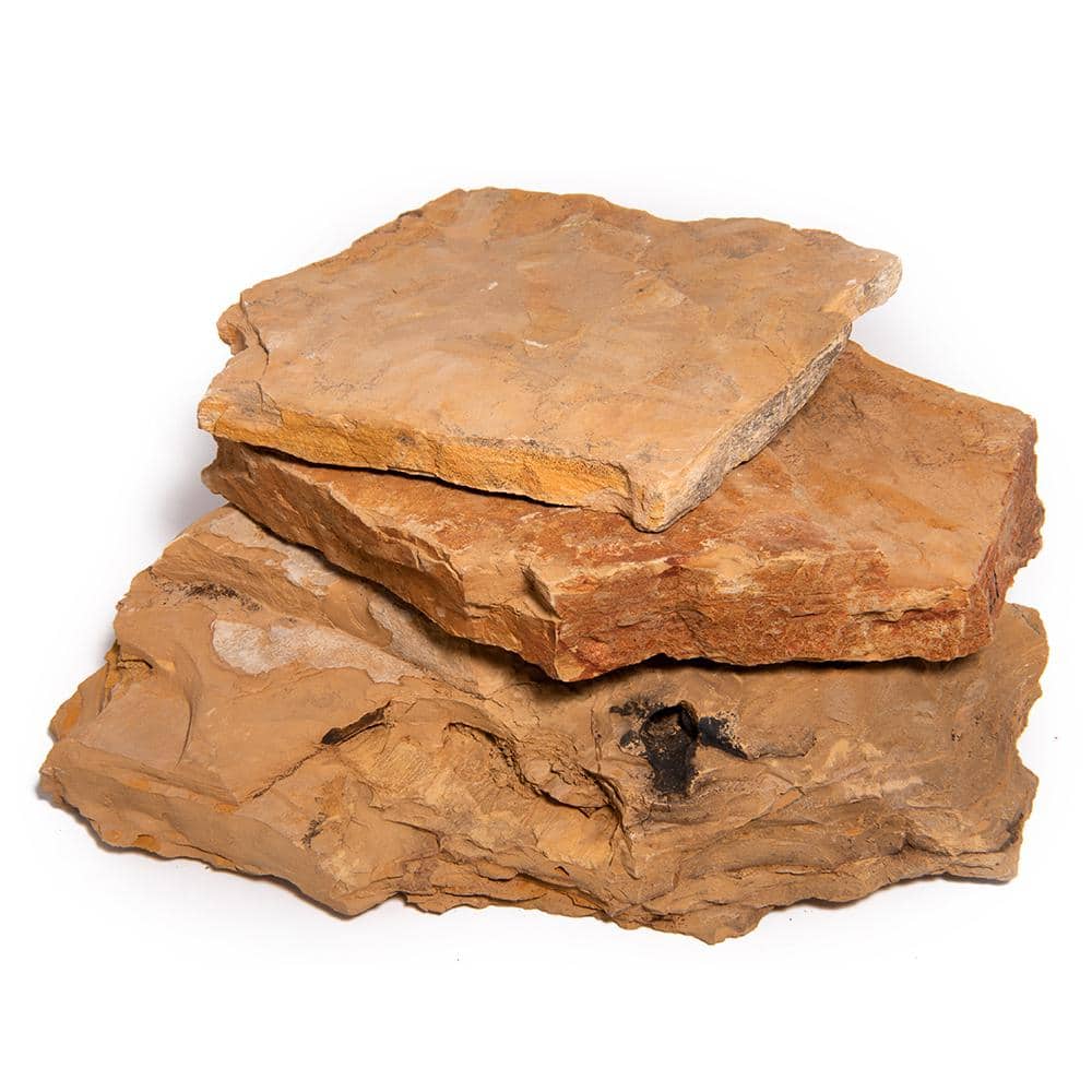 Southwest Boulder & Stone 12 in. x 12 in. x 2 in. 30 sq. ft. Snakeskin Natural Flagstone for Landscape Gardens and Pathways