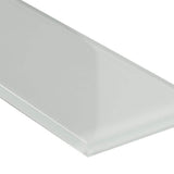 MSI Snow Cap White 3 in. x 9 in. x 8mm Glossy Glass Wall Tile (3.8 sq. ft. / case)