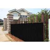 3 ft. x 10 ft. Privacy Fence Screen 90% Blockage Shade Temporary Fencing for Wall Gazebo Backyard Black (2-Pack)