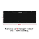 Privacy Fence Screen Heavy-Duty 90% Blockage Shade Cover Fencing Net for Wall Garden Gazebo Backyard, 5 x 200 ft., Black