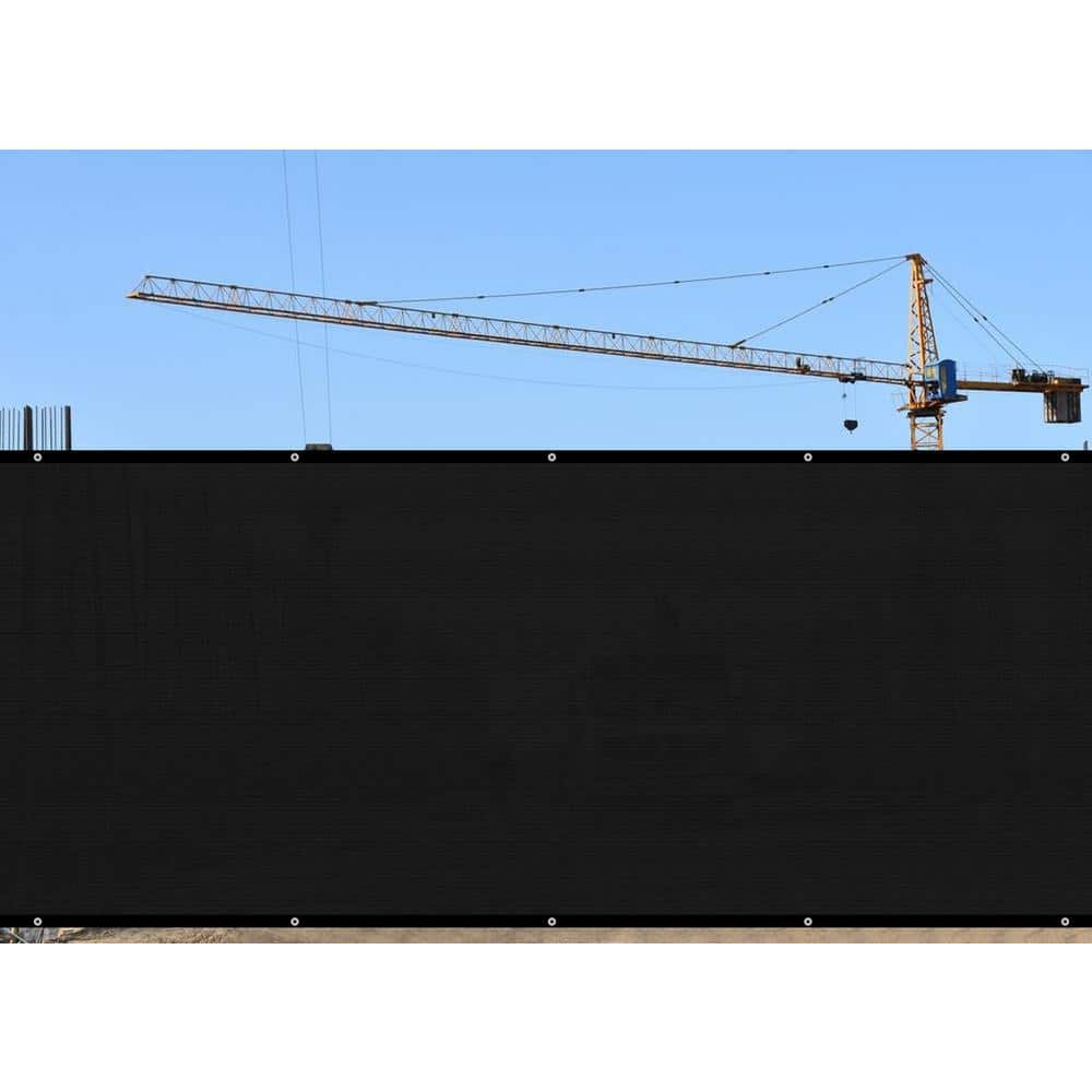 Privacy Fence Screen Heavy-Duty 90% Blockage Shade Cover Fencing Net for Wall Garden Gazebo Backyard, 5 x 200 ft., Black