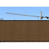 Privacy FenceScreen Heavy-Duty 90% Blockage Shade Cover FencingNet for Wall Garden Gazebo Backyard 5 ft. x 25 ft., Brown