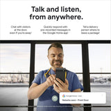 Google Nest Doorbell (Wired, 2nd Gen) - Snow