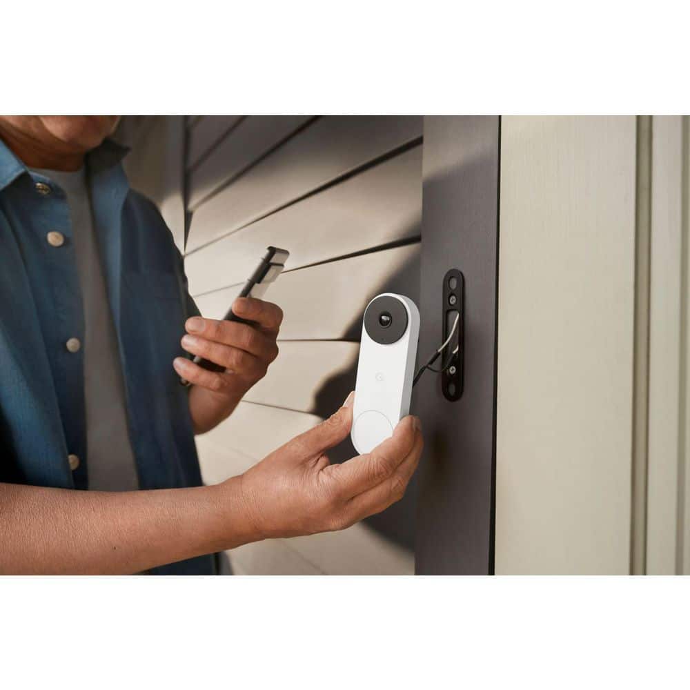 Google Nest Doorbell (Wired, 2nd Gen) - Snow