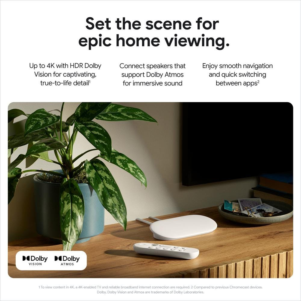 Google TV Streamer (4K) with Voice Remote