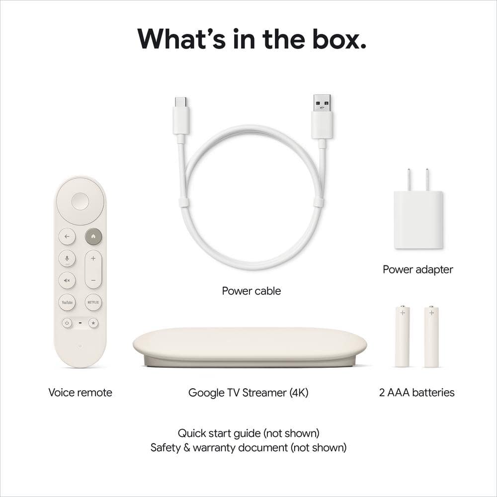 Google TV Streamer (4K) with Voice Remote
