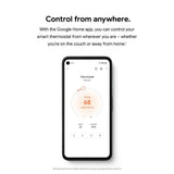 Google Nest Thermostat - Smart Programmable Wi-Fi Thermostat - Snow