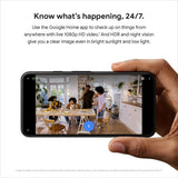 Google Nest Cam - Indoor Wired Smart Home Security Camera - Snow