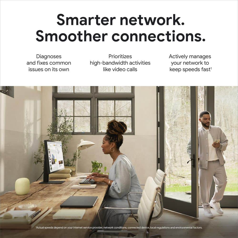 Google Nest Wifi Pro (Wi-Fi 6E) - 2 Pack - Snow
