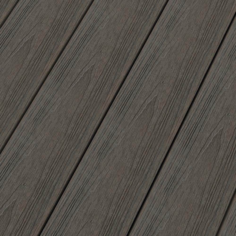 NewTechWood UltraShield Naturale Voyager Series 1 in. x 6 in. x 1 ft. Spanish Walnut Hollow Composite Decking Board Sample