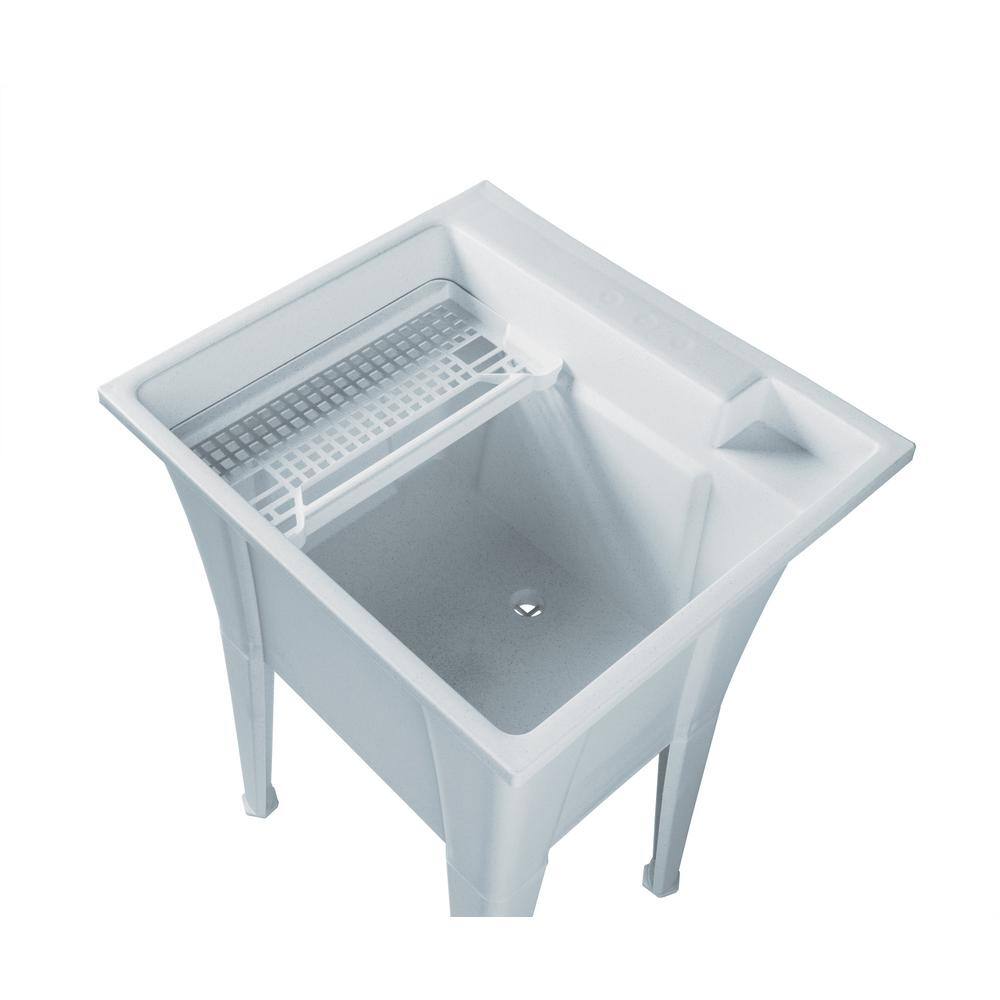 RUGGED TUB 24 in. x 22 in. Granite Freestanding Utility Laundry Sink Pack of 2