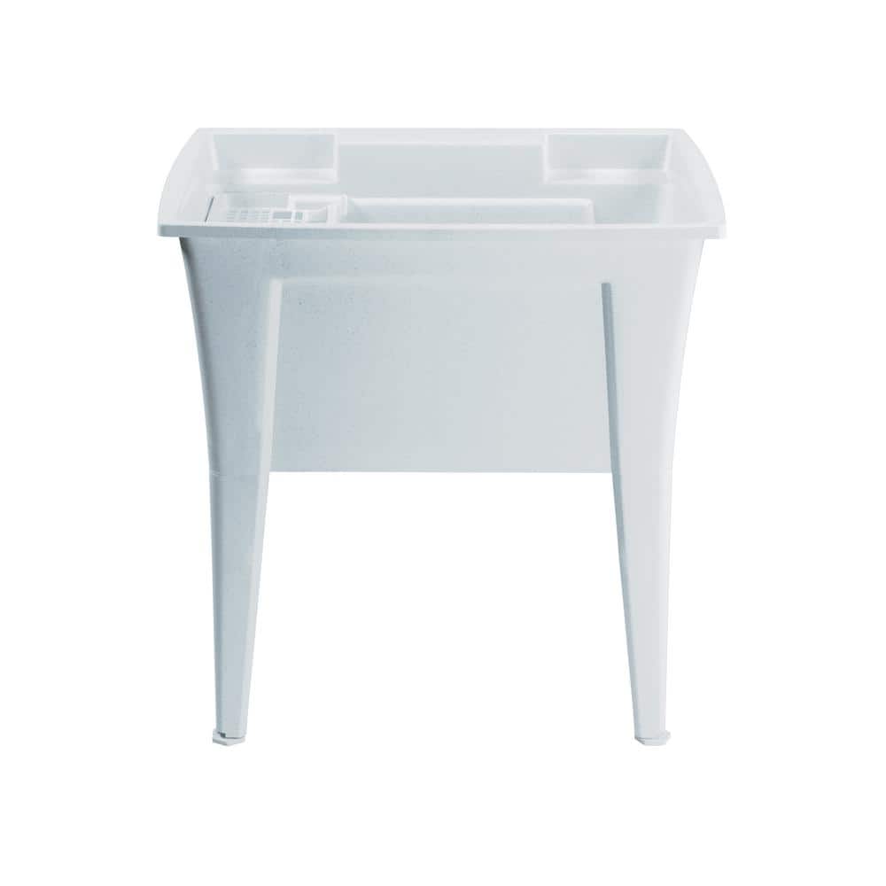 RUGGED TUB 32 in. x 22 in. Granite Freestanding Utility Laundry Sink