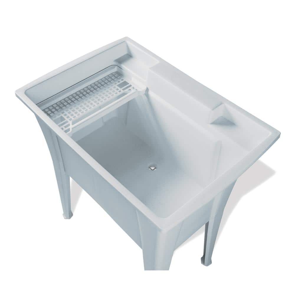 RUGGED TUB 32 in. x 22 in. Granite Freestanding Utility Laundry Sink