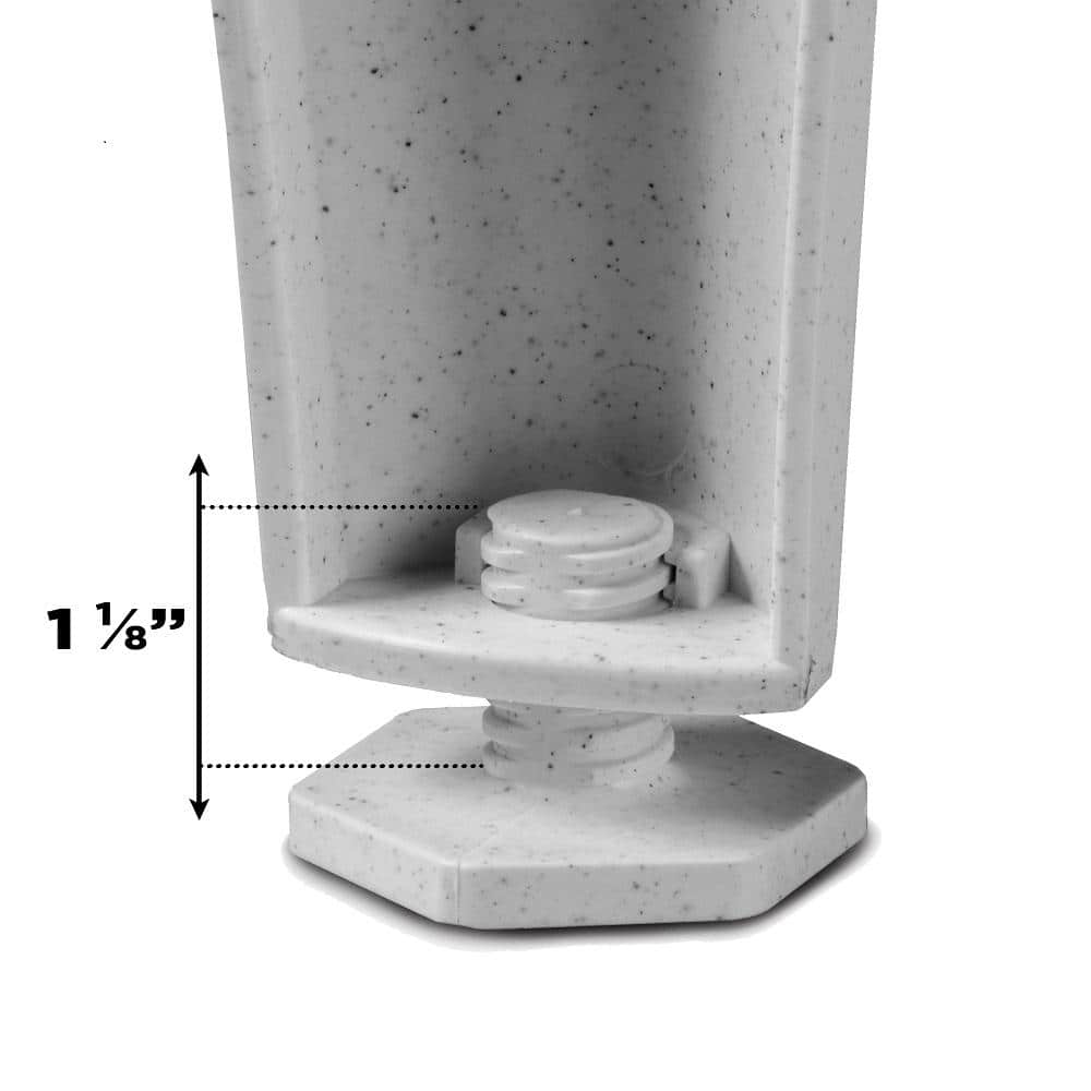 RUGGED TUB 18 in x 24 in Granite Freestanding Utility Laundry Sink with Black Pullout Faucet