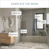 Moen HydroRoller Massage 3-Spray 7.5 in. Dual Handheld Shower Head with Body Spray, Spot Resist Brushed Nickel