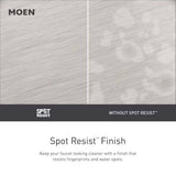 MOEN Avira 4-Spray 4.1 in. Single Wall Mount Fixed Shower Head in Spot Resist Brushed Nickel