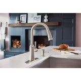 Moen Glenshire Single-Handle Pull-Down Sprayer Kitchen Faucet with Reflex and Power Clean, Spot Resist Stainless