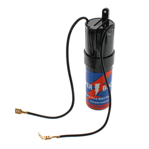 Supco SPP5 capacitor - front view (Type: Relay; Voltage: 90/277 VAC)