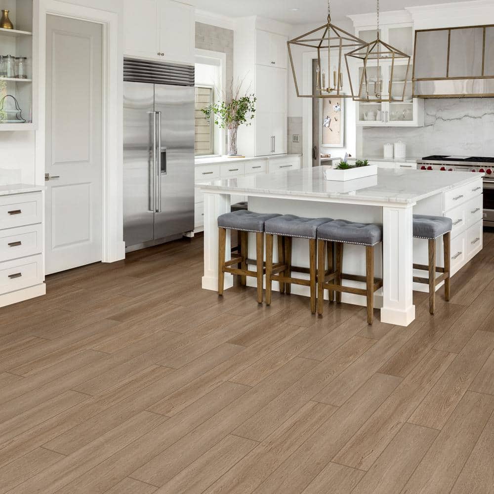 MSI Lauren Springs Oak 9.9 mm T x 7.72 in. W x 47.87 in. L Waterproof Laminate Flooring (17.92 sq. ft./Case)