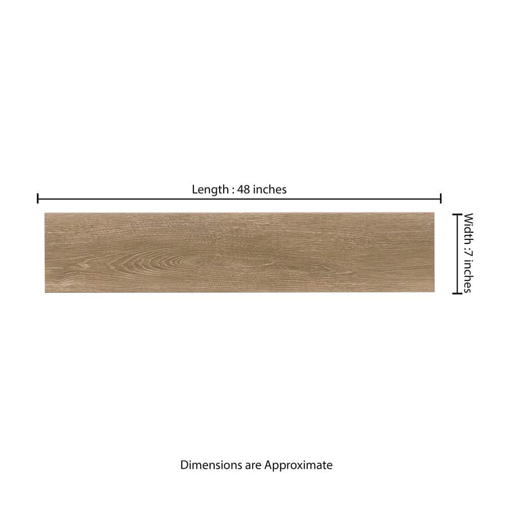 MSI Lauren Springs Oak 9.9 mm T x 7.72 in. W x 47.87 in. L Waterproof Laminate Flooring (17.92 sq. ft./Case)