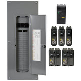 Square D Homeline 200 Amp 40-Space 80-Circuit Indoor Main Breaker Qwik-Grip Plug-On Neutral Load Center with Surge SPD Value Pack