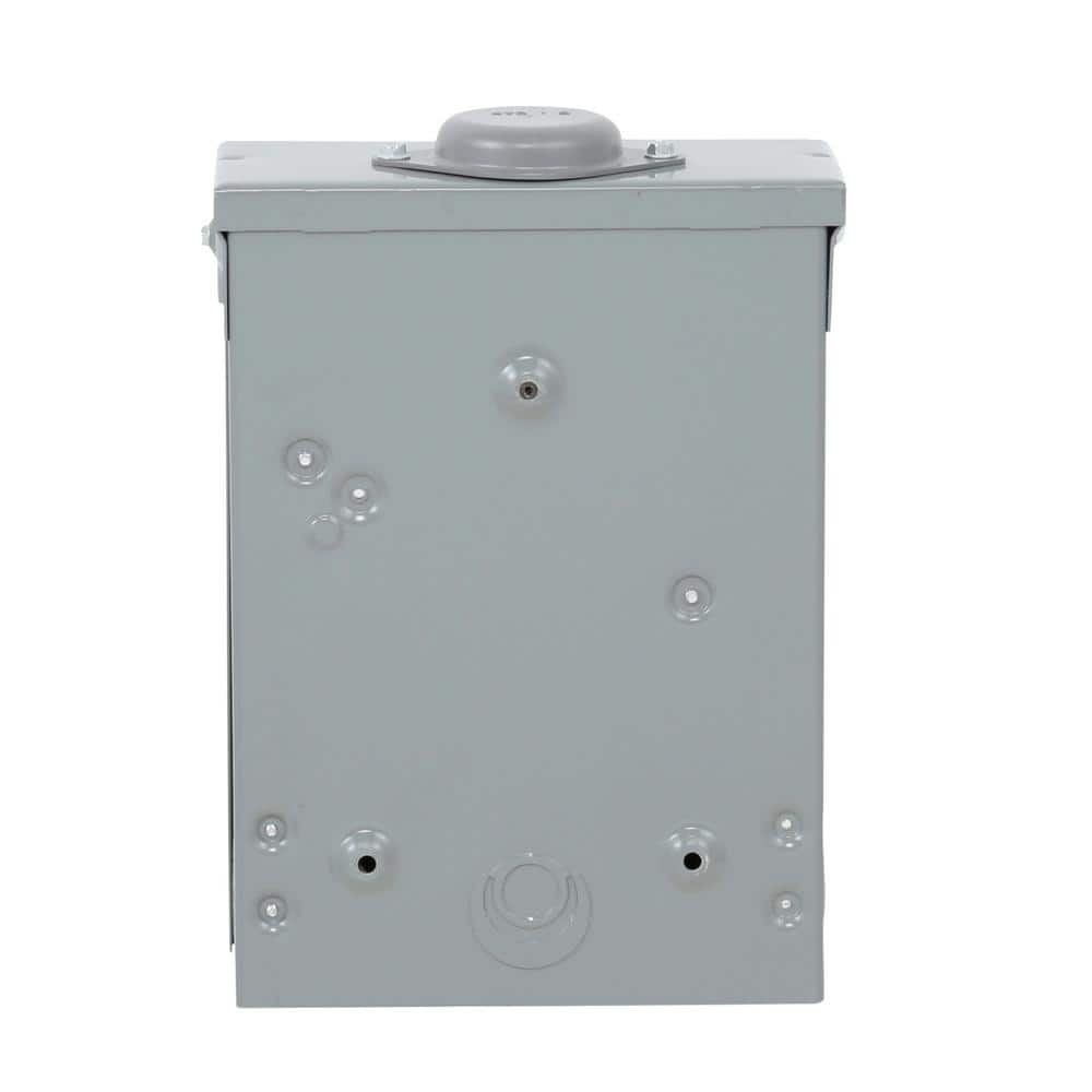 QO 30-Amp 4-Space 8-Circuit Generator Main Breaker Outdoor Manual Transfer Switch