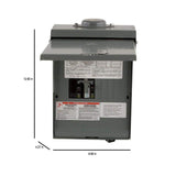 QO 30-Amp 4-Space 8-Circuit Generator Main Breaker Outdoor Manual Transfer Switch