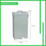 Square D QO 100 Amp 2-Pole Outdoor Circuit Breaker Enclosure