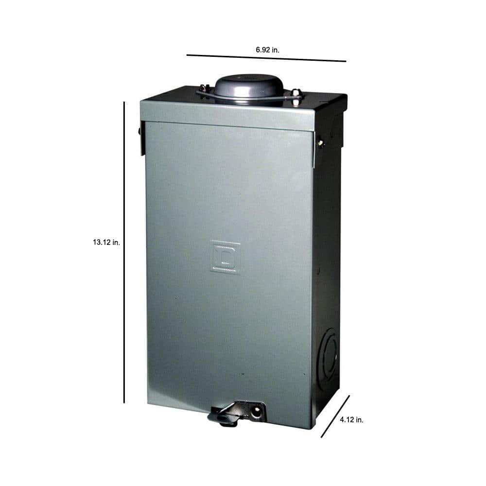 Square D QO 100 Amp 2-Pole Outdoor Circuit Breaker Enclosure