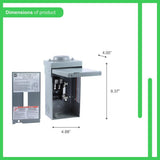 Square D QO 40 Amp 2-Space 2-Circuit Outdoor Main Lug Load Center