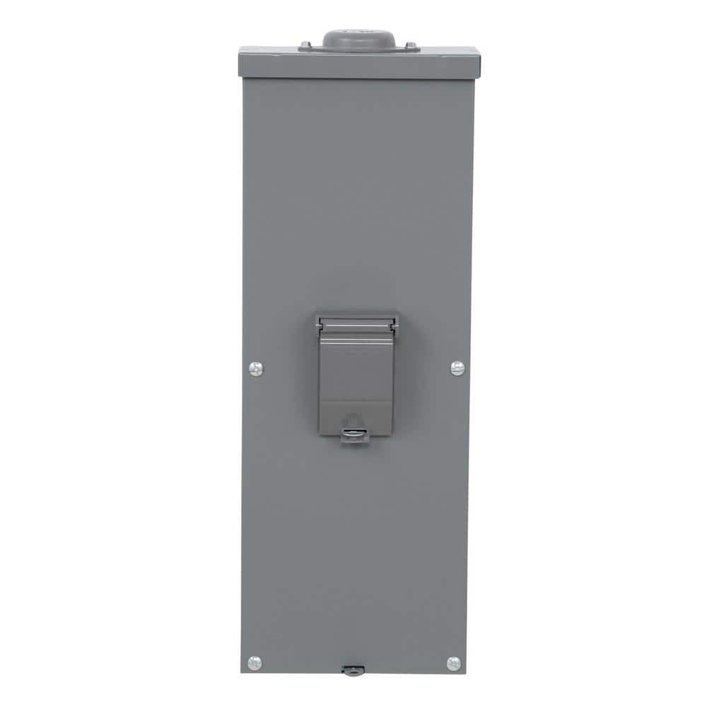 Square D QO 200 Amp 2-Pole Outdoor Circuit Breaker Enclosure with QOM2200VH Breaker