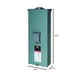 Square D QO 200 Amp 2-Pole Outdoor Circuit Breaker Enclosure with QOM2200VH Breaker
